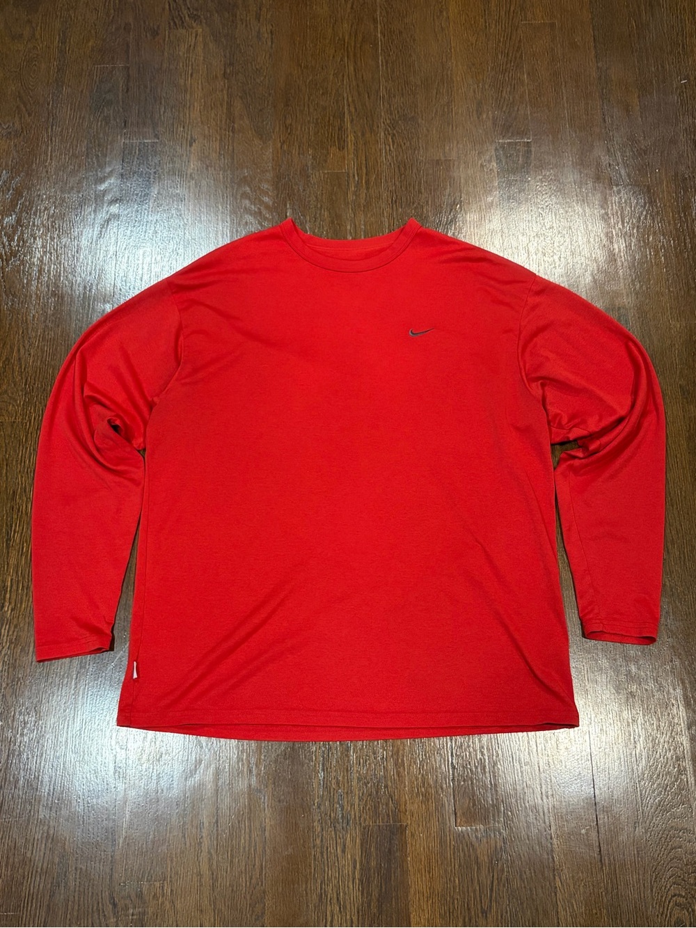 Nike Red Long Sleeve Tee XL Minimalist